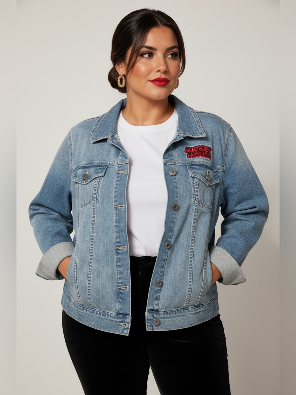 Torrid Disney Mickey Mouse Denim Jacket